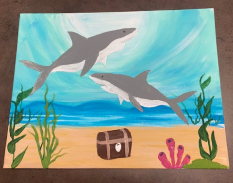 Image of shark art