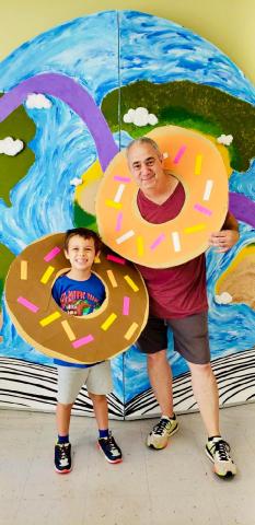 Image of donuts with dad