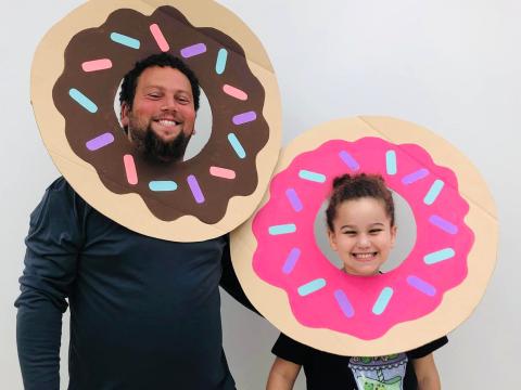 Image of donuts with dad