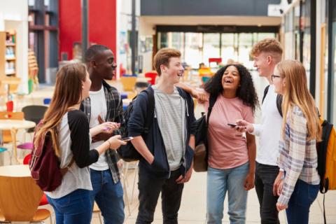Image of teens socializing