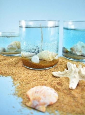 Image of seashell candle