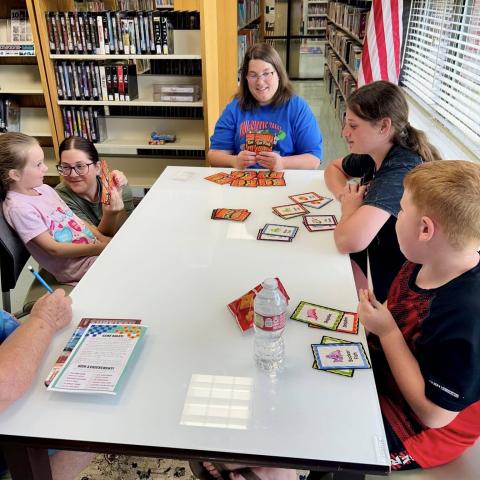 Image of people playing board games