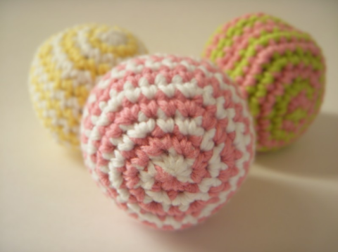 Image of crocheted balls