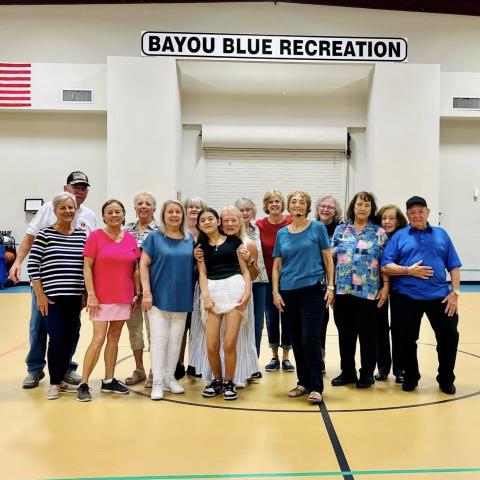 Image of line dancing group