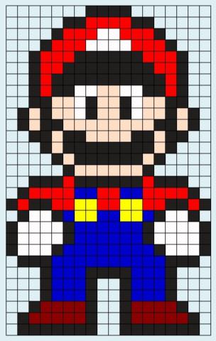Image of Mario pixel art