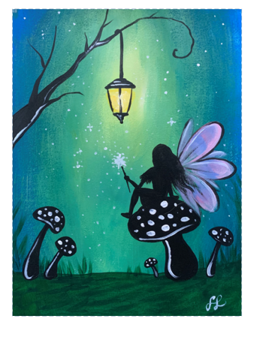 Image of mushroom painting