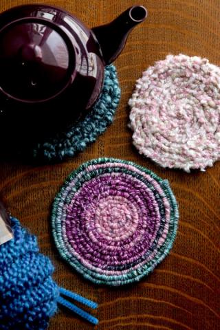 Image of pipe cleaner coaster