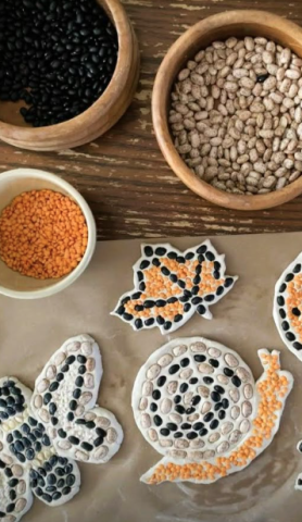 Image of lentil mosaics