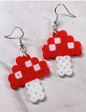Image of mushroom earrings