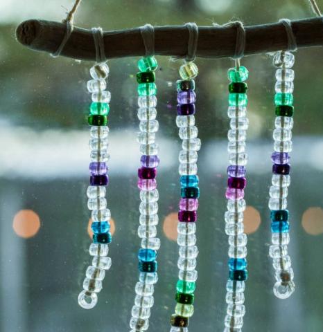 Image of beaded suncatcher