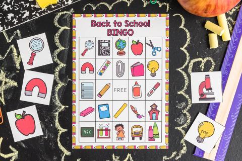 Image of back to school bingo