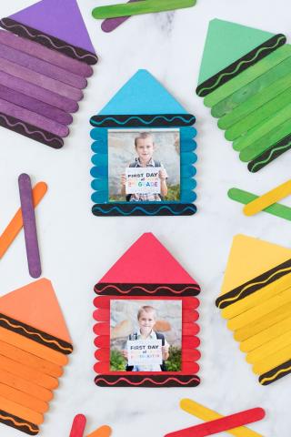 Image of crayon picture frame