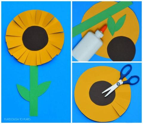 Image of sunflower craft