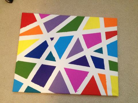 Image of canvas tape painting