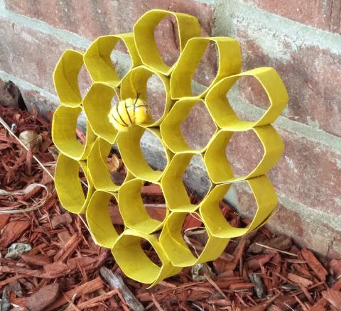 Image of honeycomb wall art