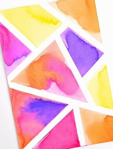 Image of tape resist art