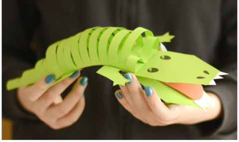 Image of paper alligator