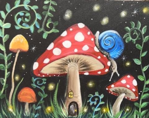 Image of fairy forest painting