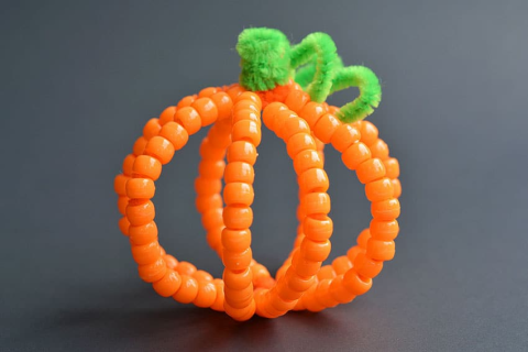 Image of pipe cleaner pumpkin