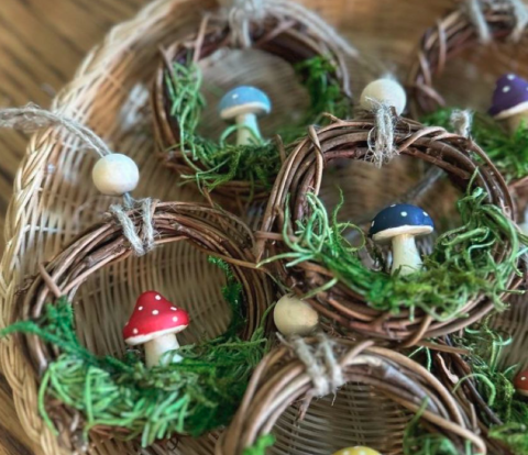 Image of mushroom wreath