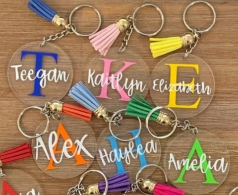 Image of acrylic keychain
