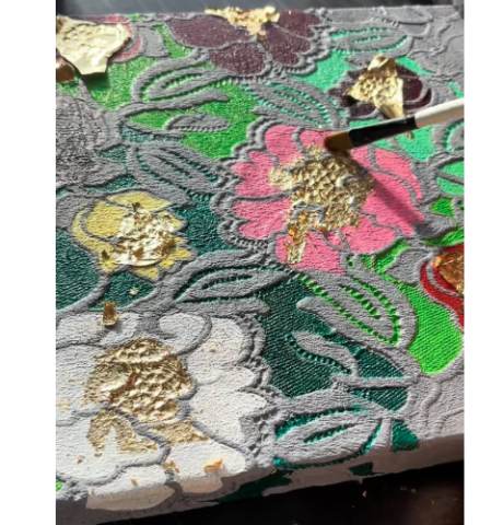 Image of lace painting