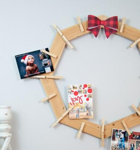 Image of holiday card display