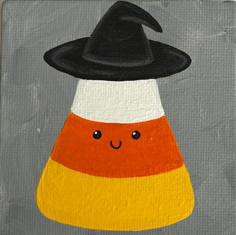 Image of candy corn painting