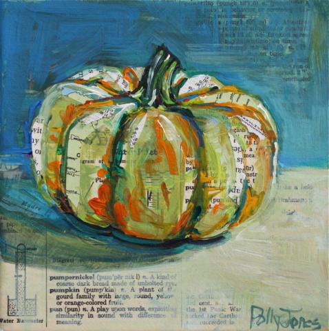 Image of pumpkin mixed media