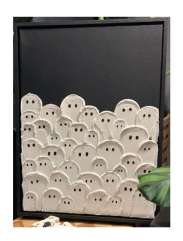 Image of textured ghost painting