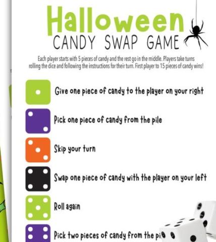 Image of Halloween dice game