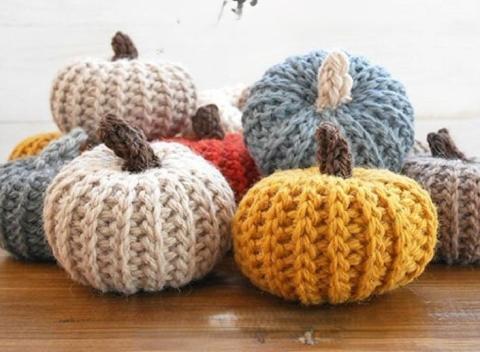 Image of crocheted pumpkins