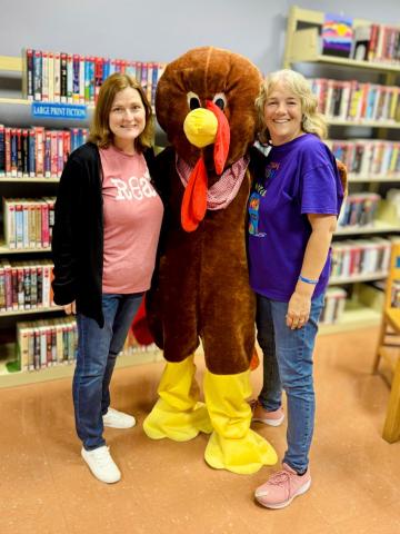 Image of staff with turkey