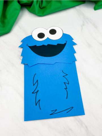 Image of cookie monster puppet