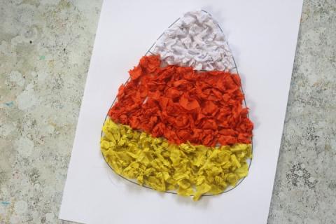 Image of candy corn craft