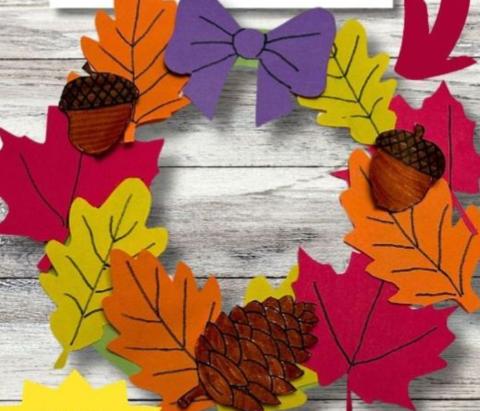 Image of leaf wreath