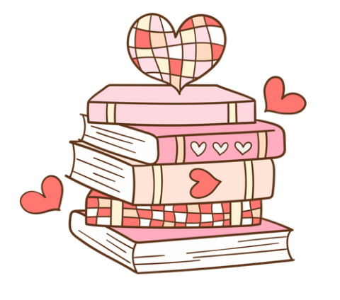 Image of romance books clip art