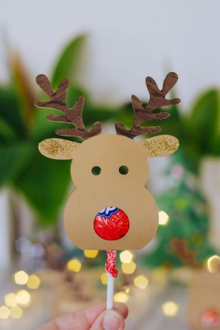 Image of reindeer lollipop
