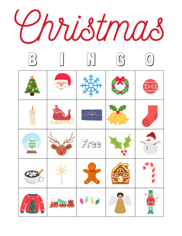 Image of Christmas bingo