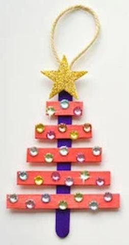 Image of craft stick tree