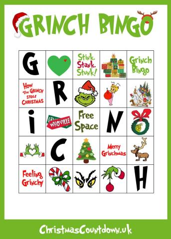 Image of Grinch Bingo