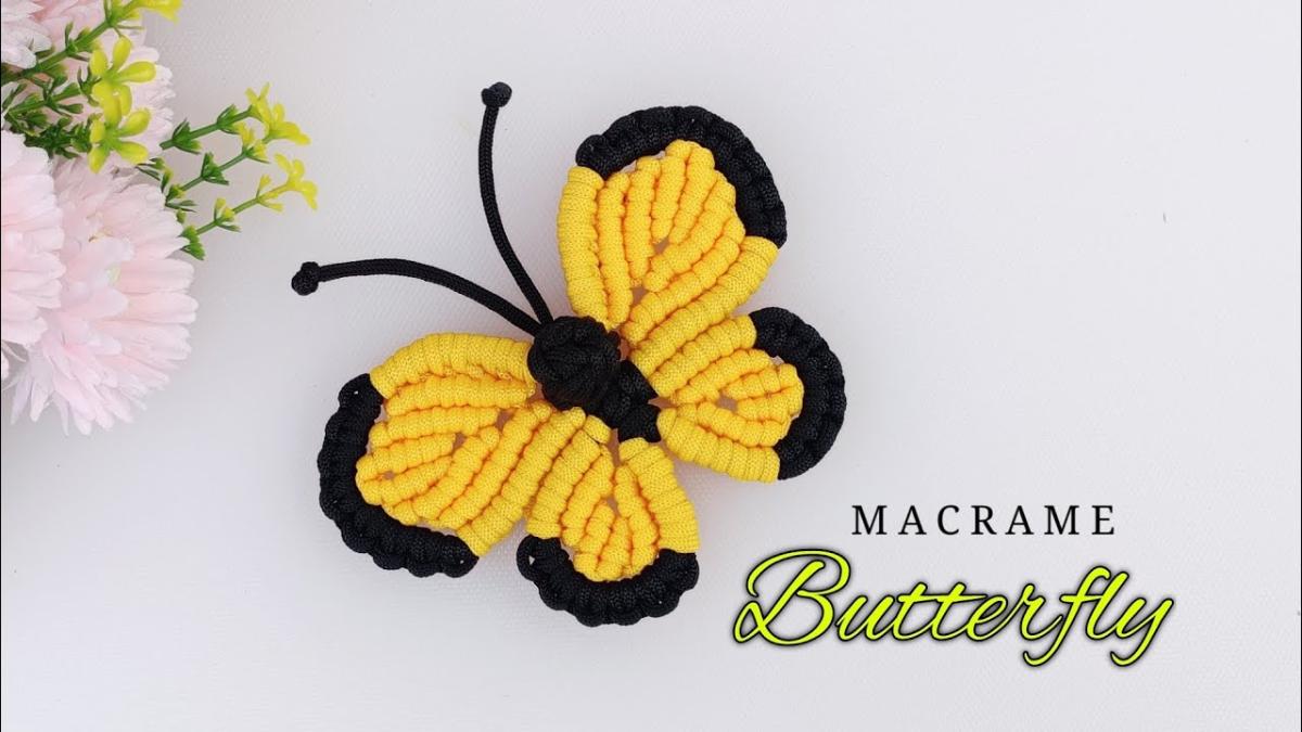 Image of macrame butterfly