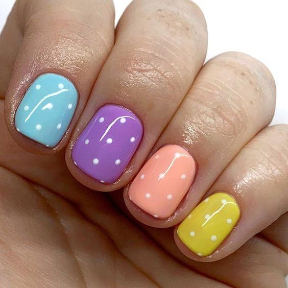 Image of pastel manicure