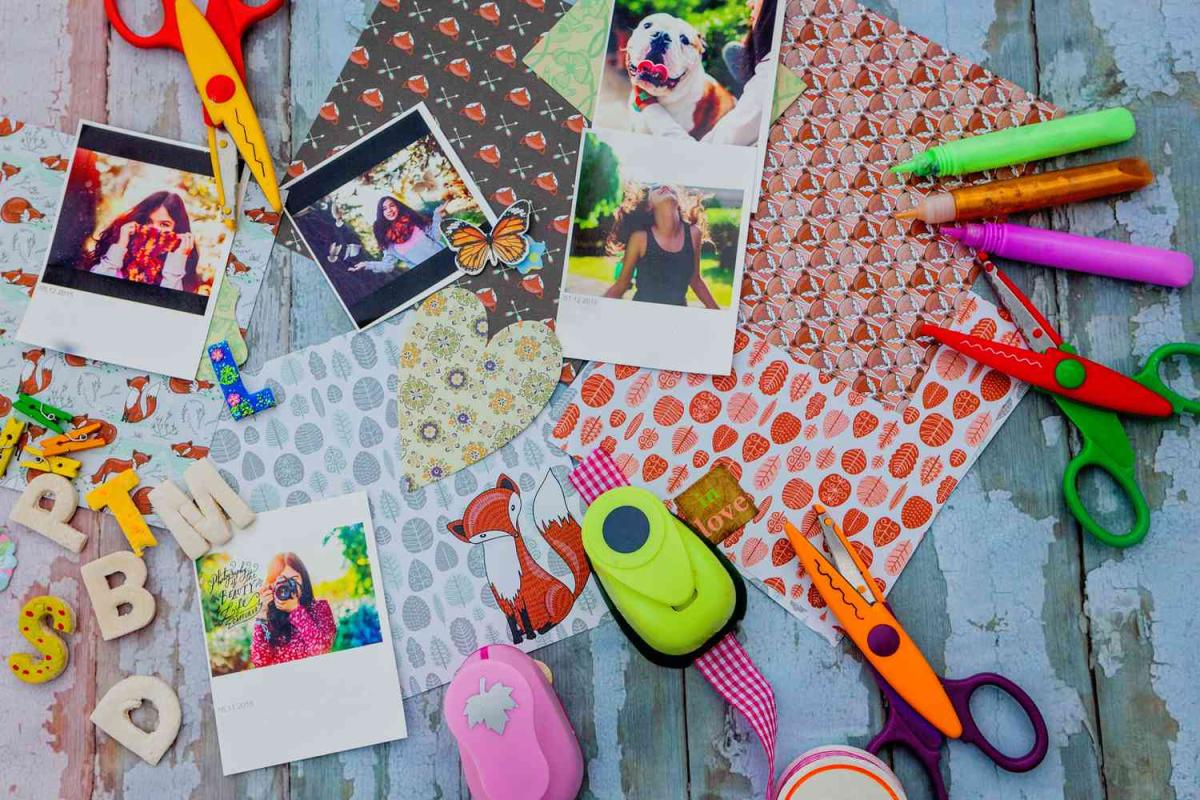 Image of scrapbooking supplies