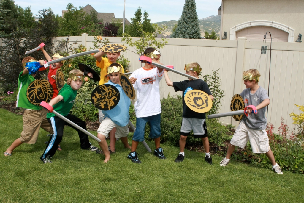 Image of kids dressed as Percy Jackson