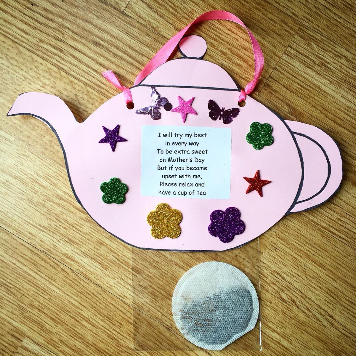 Image of paper tea pot