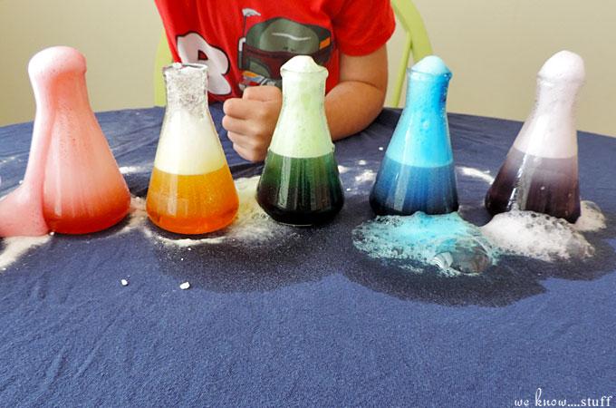 Image of volcano science experiment