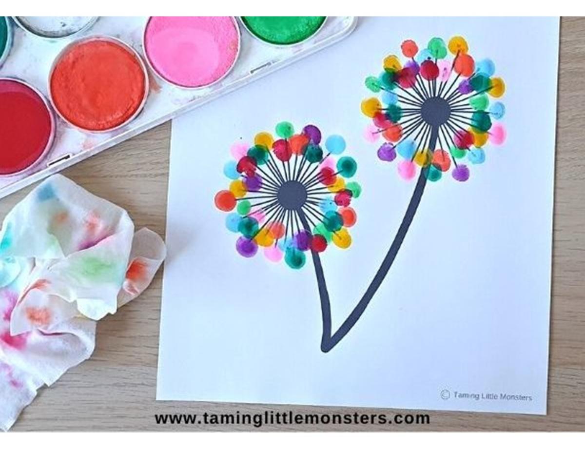 Image of dandelion painting