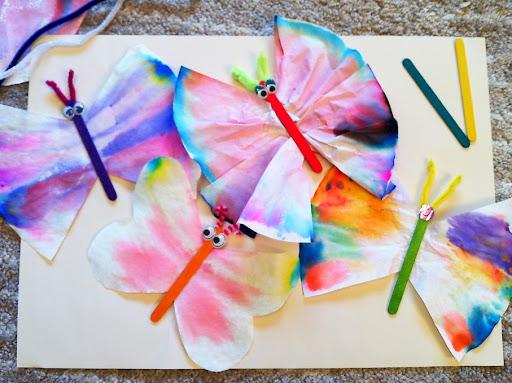 Image of colorful butterflies