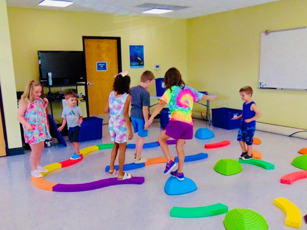 Image of kids playing the Floor is Lava